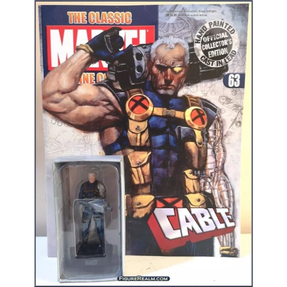 Eaglemoss 1:16 Classic Marvel‎ Figurine w/Book: Cable #63